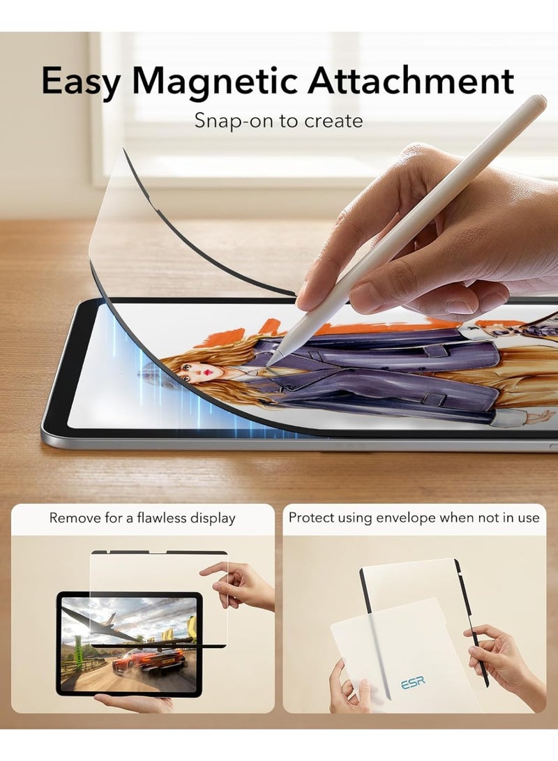 Magnetic Paper Feel Screen Protector for Samsung Galaxy Tab S10 Plus 2024/S9 Plus 2023/Tab S9 FE+ Plus/S7 FE 5G / S8 Plus/ S7 Plus 12.4 Inch/Removable Screen Protector,Anti-Glare,Bubble Free,[Easy On] - Image 3